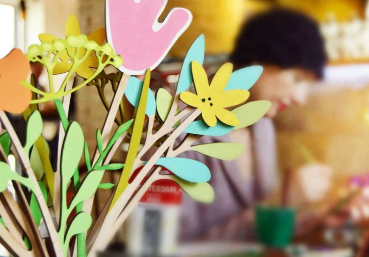Весняний майстер-клас із розпису брошки та квітки
